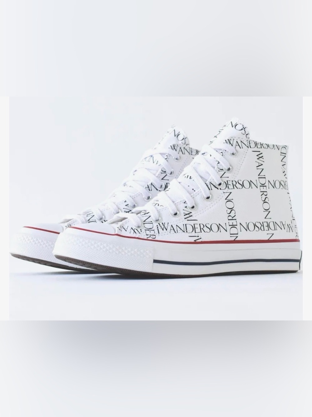 Converse x JW Anderson Chuck Taylors 70 High Top M 9.5 W 11.5 Grid Pack White